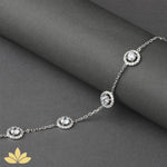 Gold 4 Stone Bracelet