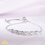 Silver Marquise Adjustable Bracelet