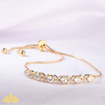 Gold Marquise Adjustable Bracelet