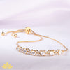 Silver Marquise Adjustable Bracelet