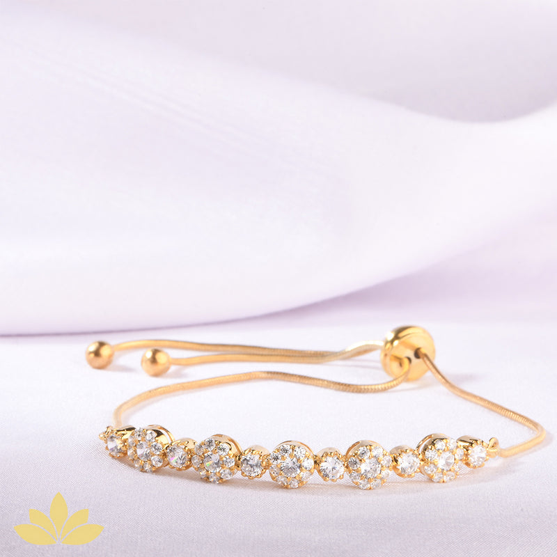 Rose Gold Circle Adjustable Bracelet