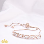 Silver Marquise Adjustable Bracelet