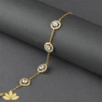 Silver 4 Stone Bracelet