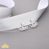 Gold Leaf Jacket Earrings
