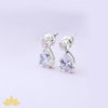 Gold Drop Solitaire Earrings