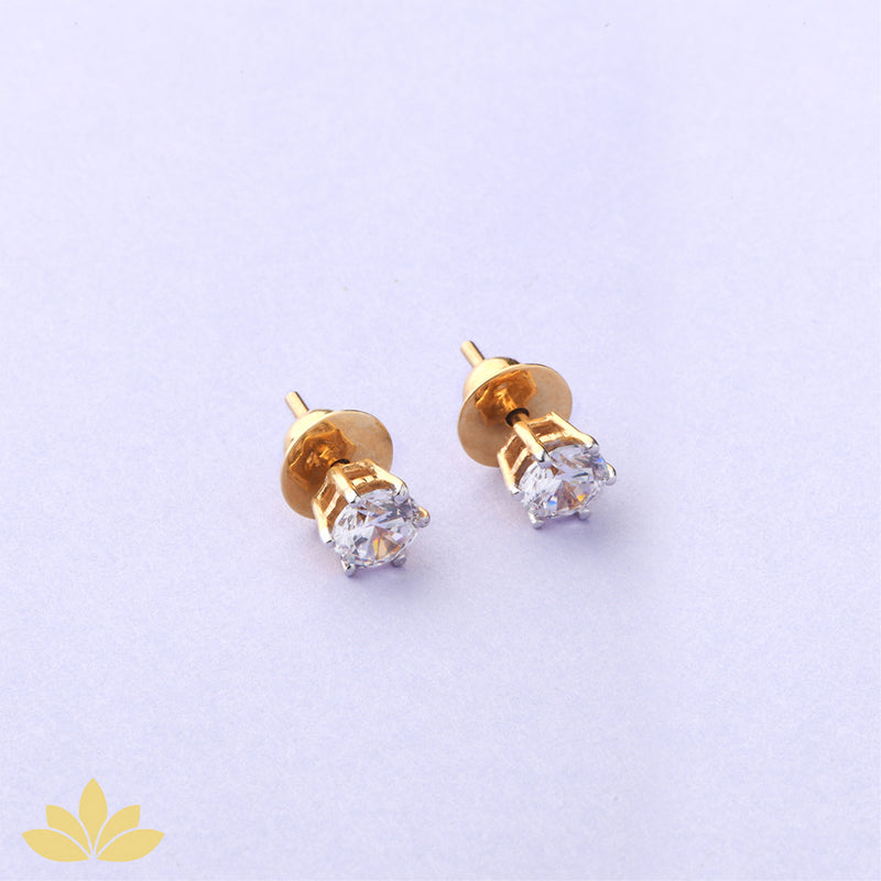 0.5c Round Solitaire Studs