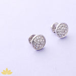 Silver Disco Ball Earrings