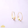 Rose Gold Oval Slide-On Hoops
