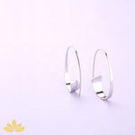 Rose Gold Oval Slide-On Hoops