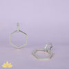 Silver Multi-Purpose Hexagon Earrings