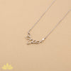 Gold Flower Bloom with Pearl Pendant