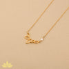 Silver Flower Bloom with Pearl Pendant