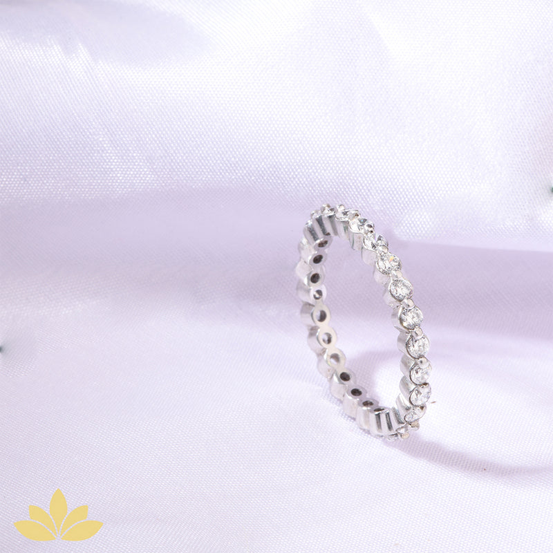 Round Stone Eternity Band