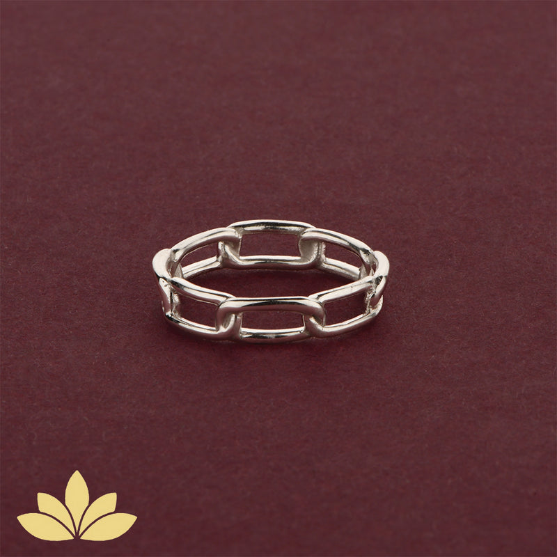 Rose Gold Chain Ring